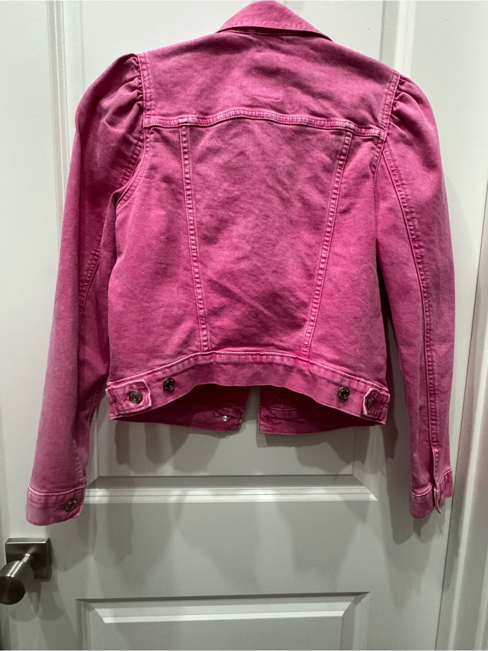 GAP adult Barbie limited edition Pink Denim Jacket - Picture 3 of 3